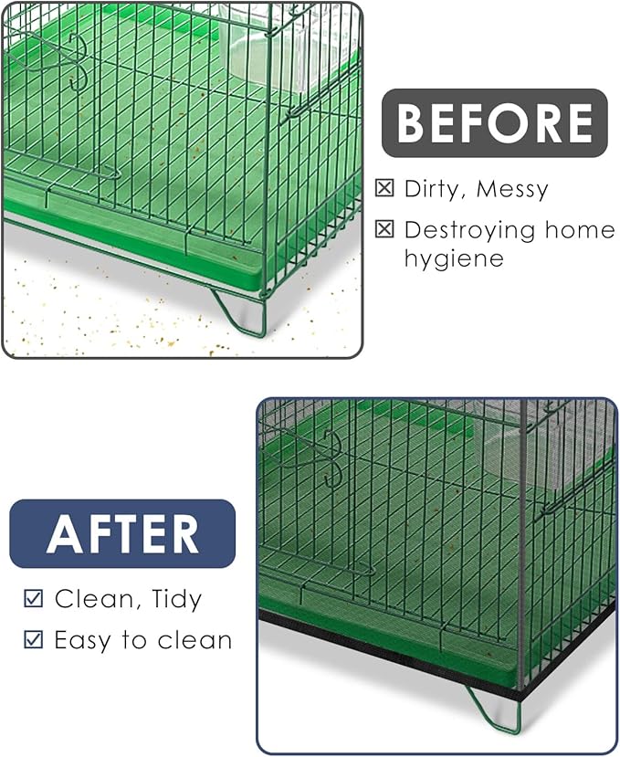 Bissap Bird Cage Seed Catcher, Universal Birdcage Net Nylon Adjustable Elastic - Image 5