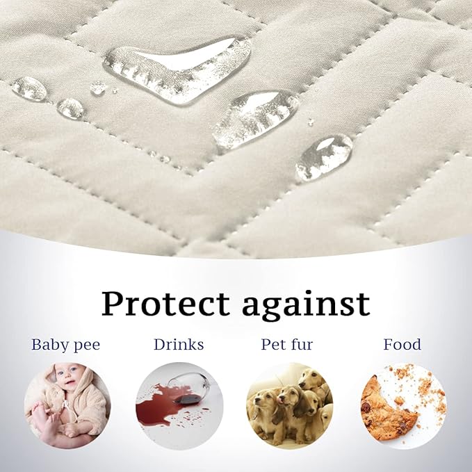 H.VERSAILTEX Reversible Chair Cover Furniture Protector Anti-Slip Couch Cover - Image 3