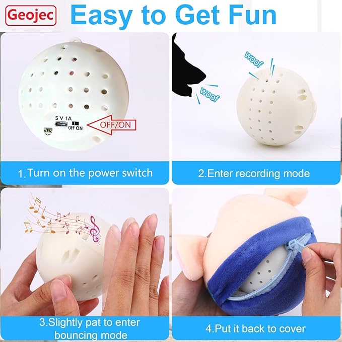 Interactive Dog Toys, 2026 New Active Moving Pet Plush Toy, Rechargeable - Image 4