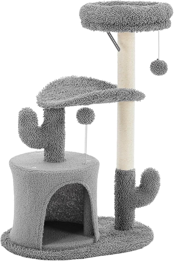 DUMOS 33-inch Cat Tree Tower for Indoor Cats, Small Cat Scratching Post - Image 7