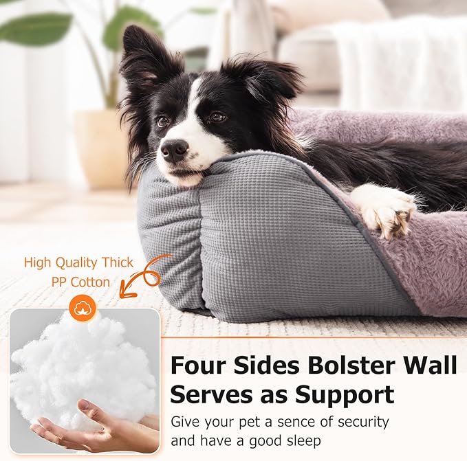 MIXJOY Dog Beds for Large Dogs, Big Pet Bed Large Size Dog Washable, Orthopedic - Image 4