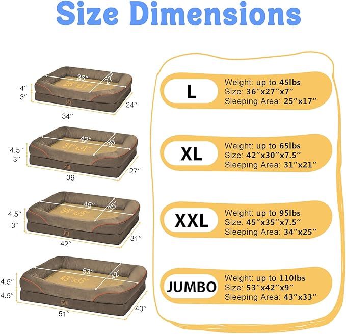 Orthopedic XL Large Dog Bed - Image 7