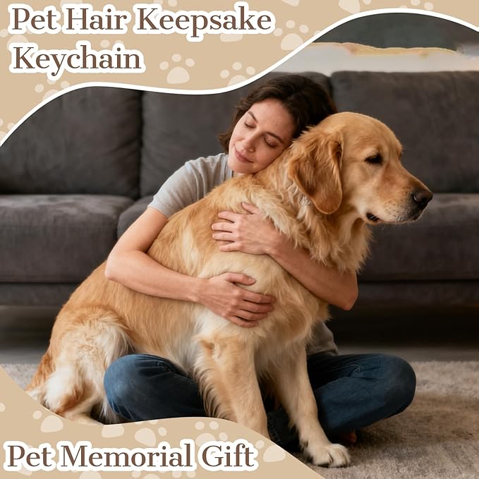 Eunigem Personalized Pet Hair Keychain - Image 7