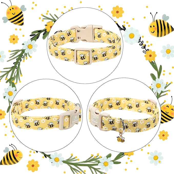 Bee & Daisy Dog Collar for Medium Dogs - Image 7