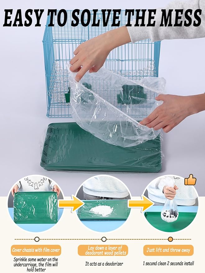 Disposable Bird Cage Liners Clear Plastic Parakeet Cage Liner Bag - Image 8