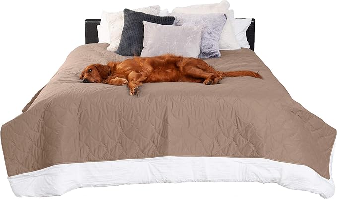 Furhaven Waterproof & Non-Slip King Size Mattress Cover Protector by FurHaven