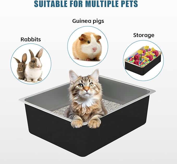 Stainless Steel Cat Litter Box - Image 7
