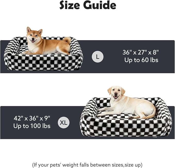 JOEJOY Large Dog Beds Large Sized Dog, Rectangle Washable Orthopedic Corduroy - Image 7
