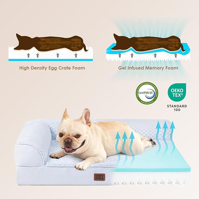 EHEYCIGA Extra Large Dog Bed Othorpedic, Memory Foam XL Dog Bed - Image 4