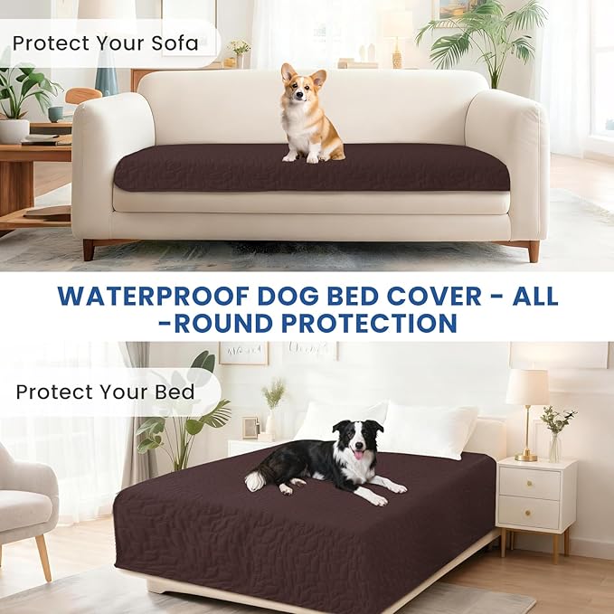 Waterproof Couch Covers for Pets, Waterproof Dog Bed Cover, Anti-Slip Soft Dog - Image 7