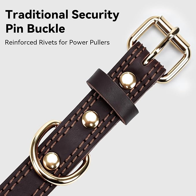 Joytale Genuine Leather Dog Collar - Image 5