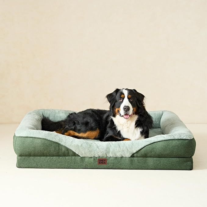 EHEYCIGA Orthopedic Dog Bed for Large Sized Dog, Waterproof Liner & Washable - Image 9