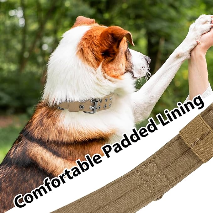 Tactical Dog Collar Military Adjustable Dog Collars Soft Nylon Training Collar - Image 5