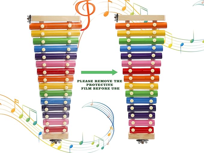 Dnoifne Colorful Bird Xylophone Toy, Funny Xylophone Toy - Image 5