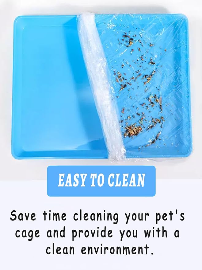 Large Disposable Bird Cage Tray Liners，34'' X 22'' Plastic Parakeet Cage Liner - Image 4