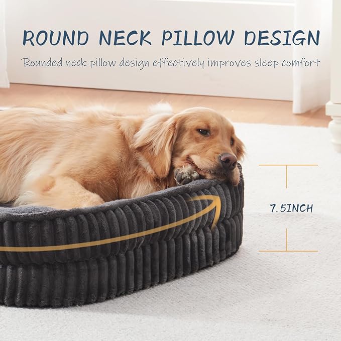 Orthopedic Dog Bed for Small Dogs Breeds, High Density Egg Crate Foam Dog Sofa - Image 4