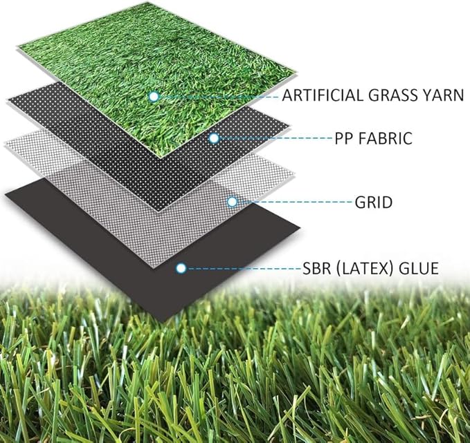 ALTRUISTIC Artificial Grass 7FTX81FT, Realistic Fake Grass Deluxe Turf - Image 3