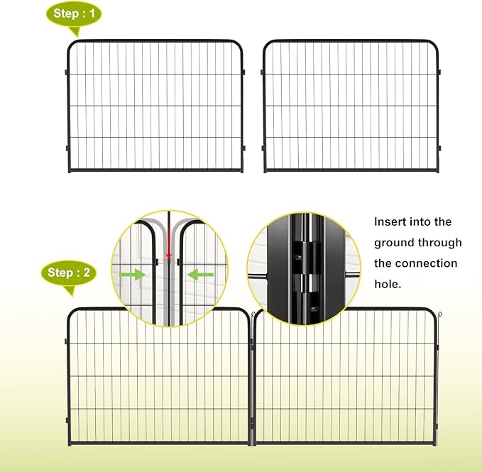 BestPet Dog Playpen 24 Inch 12 Panels Heavy Duty Metal Pet Exercise Pen Without - Image 5