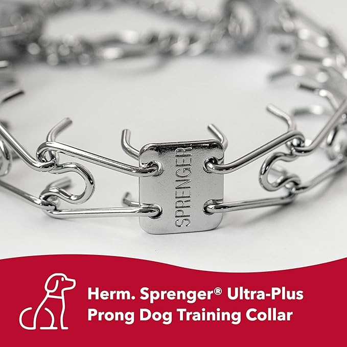 Herm Sprenger Ultra-Plus Prong Dog Training Collar, 2.25 mm x 13" Neck Size - Image 3