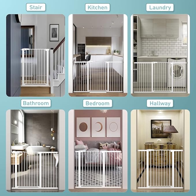 Fairy Baby 24.0"-26.7" Inch Narrow Baby Gate, Metal Safety Child Gate - Image 8
