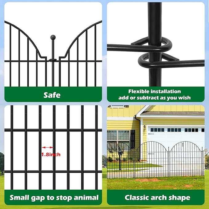 5 Panels Decorative Garden Fencing - Image 6