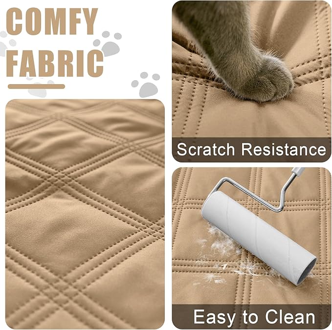Smiry Waterproof Dog Bed Cover Blanket 82x82, Soft Reversible Pet Blanket - Image 4