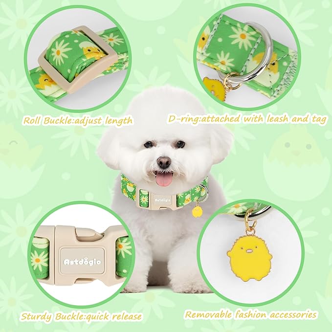Easter Dog Collar for Medium Dogs, Easter & Spring Theme Mediuml Dog Collar - Image 4