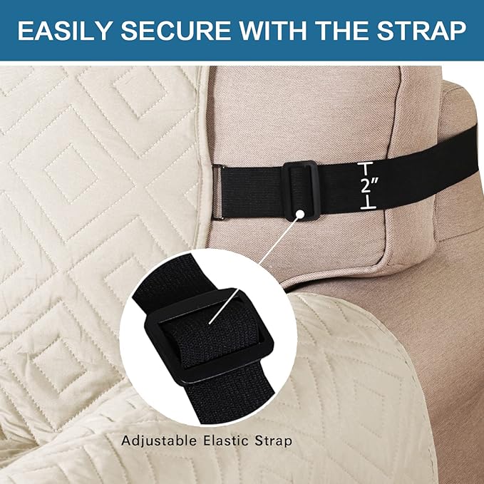H.VERSAILTEX Reversible Chair Cover Furniture Protector Anti-Slip Couch Cover - Image 4