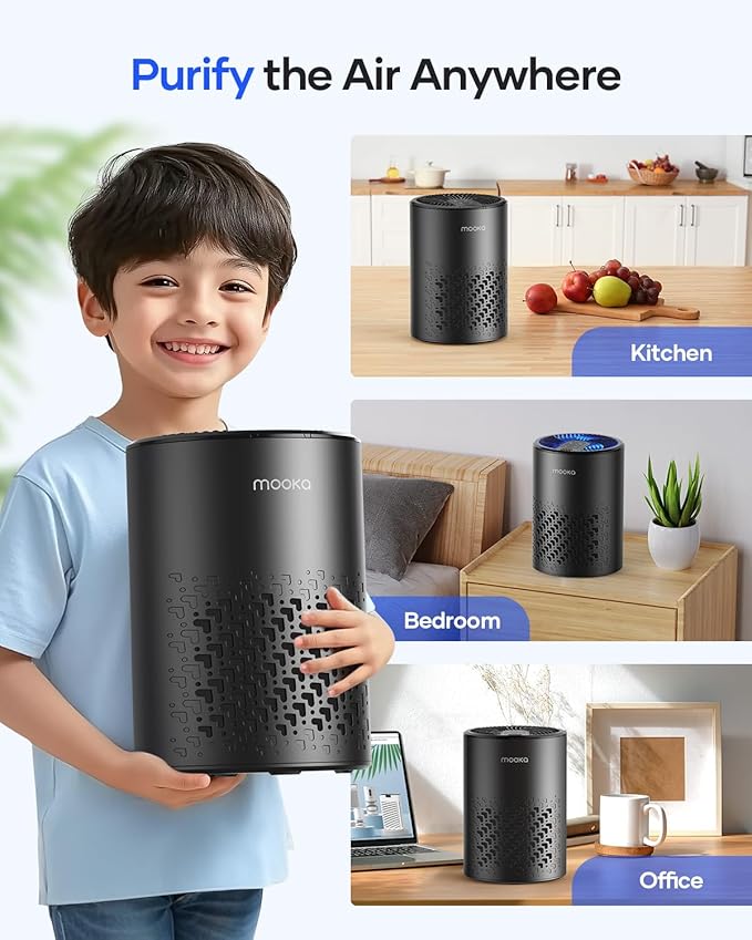 Air Purifiers for Bedroom Home, MOOKA HEPA Air Purifier for Home Pets - Image 8