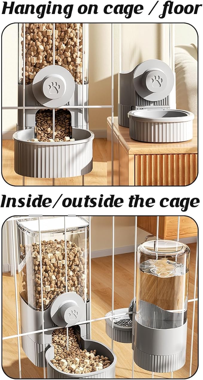 GPY Automatic Hanging Gravity Pet Feeder and Water Dispenser Set ，Automatic - Image 6