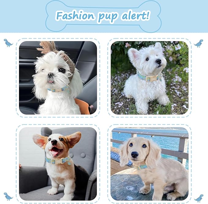 Dinosaur Dog Collar for Large Dogs, Cute Puppy Collars - Image 3