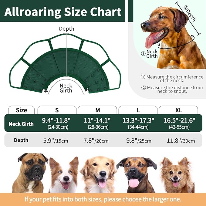 Allroaring Dog Cone Collar After Surgery, Soft Dog Cones - Image 2