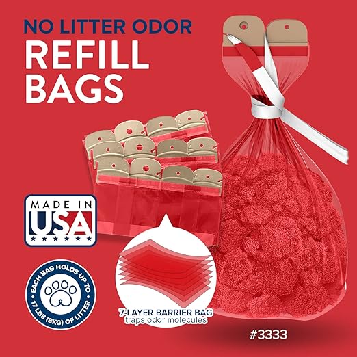 Red Rocket XL Cat Litter Trash Can Multi Kitty Twist’R Step Litter Disposal - Image 5