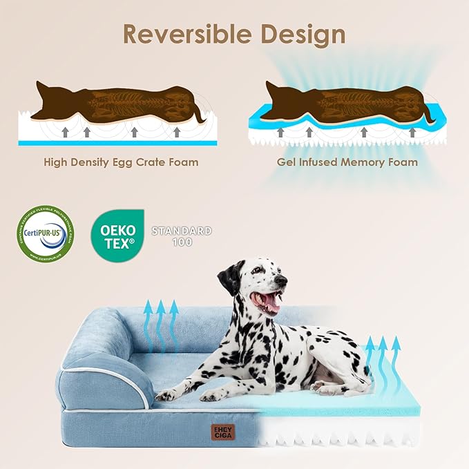 EHEYCIGA Orthopedic Dog Beds for Large Dogs, Waterproof Memory Foam Large Dog - Image 4