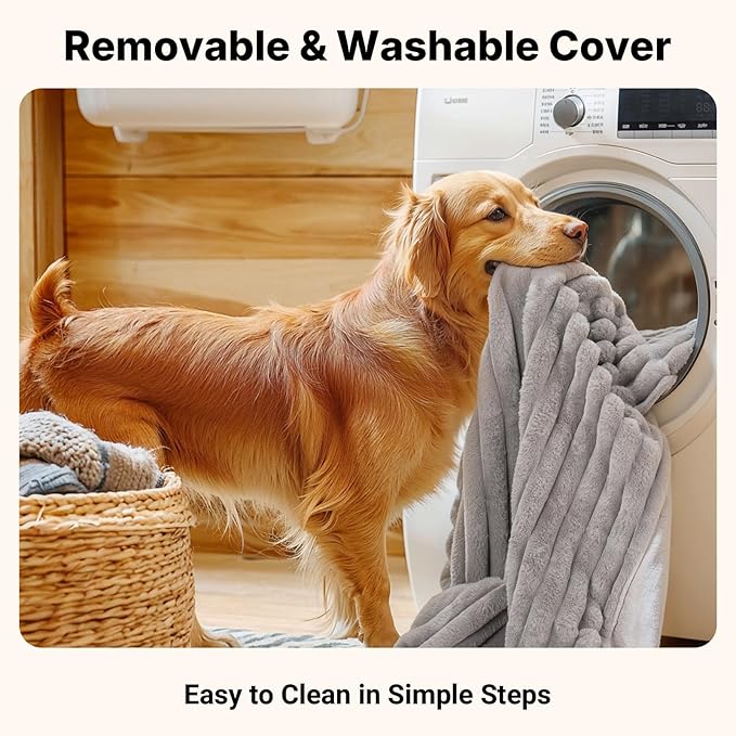 Veehoo Orthopedic Memory Foam Dog Bed, 7 Inch Thick Extra Large XXL Dog Bed - Image 7
