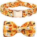 Halloween Dog Collar, Pet Collar Bow Fall Pet Collar Girl Boy Holiday Pet by BoboRainbow