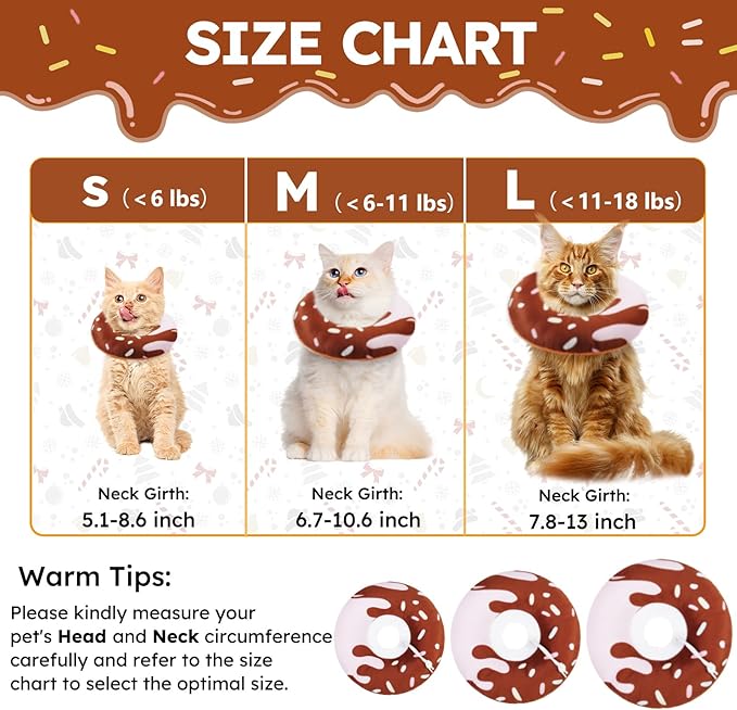 Cat Cone Collar Soft, Cat Recovery Collar - Image 2