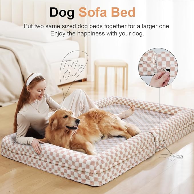 Large Dog Bed Orthopedic Washable: Beds Bolster XL Bed Large Big Dogs Egg Crate - Image 3