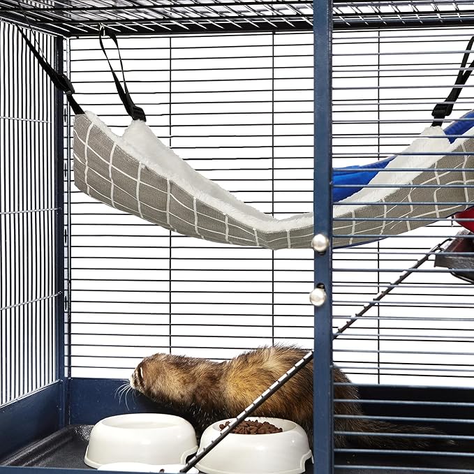 Jetec 2 Pack Cat Hammock for Cage, Catio Accessories Reversible Soft Cats Bed - Image 7