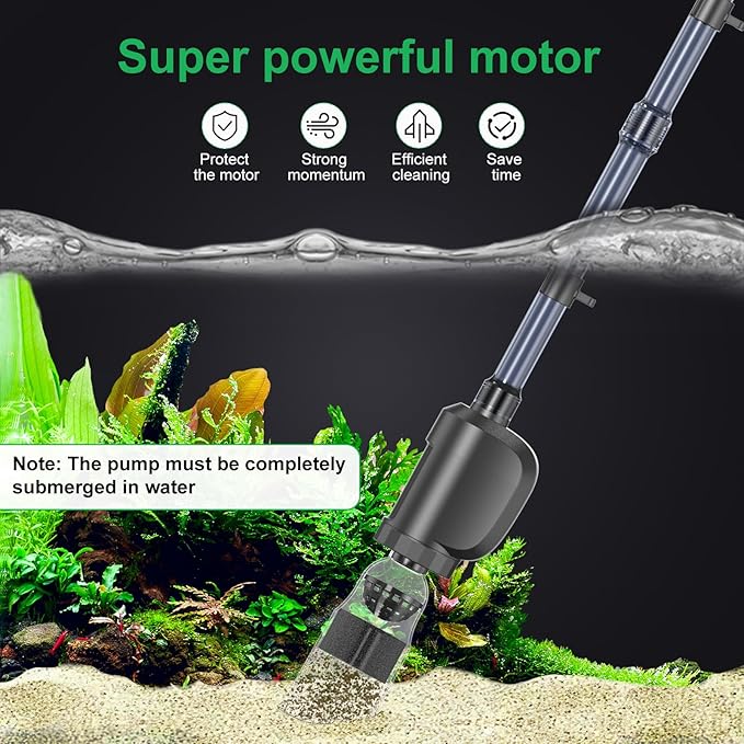 Electric Aquarium Vacuum Gravel Cleaner, 36W Electric Fish Tank Cleaning Tools - Image 3