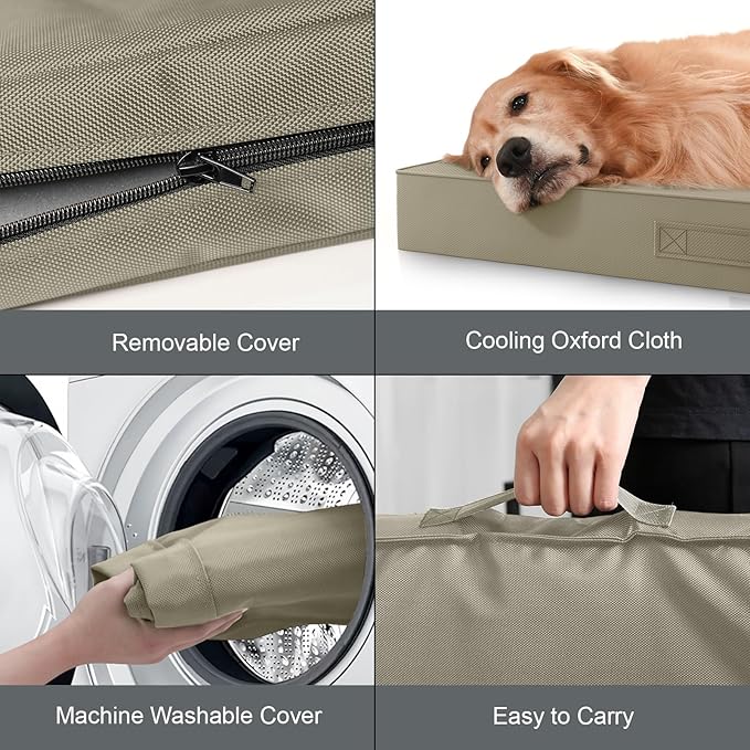 Outdoor Dog Bed for Small Dogs, Waterproof Dog Crate Bed for Medium Dogs Cats - Image 6