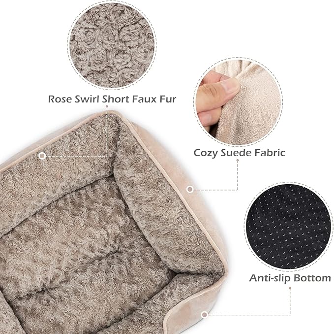 INVENHO Large Rectangle Orthopedic Dog Bed - Image 4