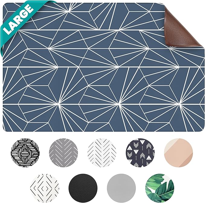 NALALAS Large Dog Mat for Food and Water, Cat Feeding Mat | Large Waterproof by NALALAS