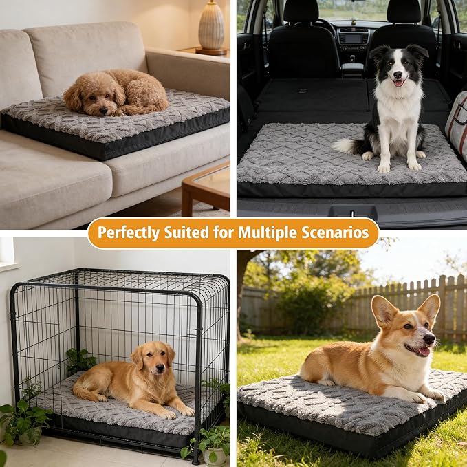 Orthopedic Dog Crate Bed – Waterproof Plush Pet Mattress - Image 8