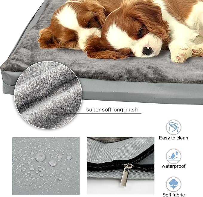 Waterproof Dog Bed Cover, Washable Removable Pet Dog Crate Pad Replacement Cover - Image 6