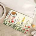 Vintage Flower Botanical Garden Dog Cat Food Mat, Absorbent Pet Feeding Mat by Unknown