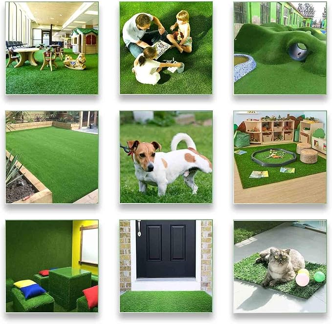 ALTRUISTIC Artificial Grass 9FTX96FT, Realistic Fake Grass Deluxe Turf - Image 8