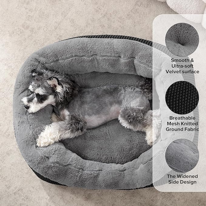 INVENHO Small Dog Bed Orthopedic Warming Soft Calming Sleeping Durable - Image 2