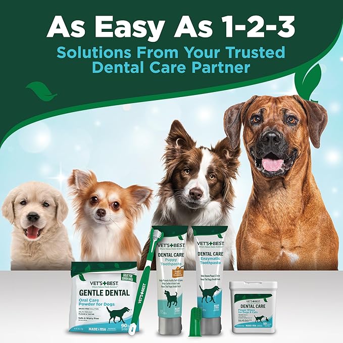 Vet's Best Dog Toothpaste & Dog Toothbrush, Dental Kit, Plaque Remover - Image 8
