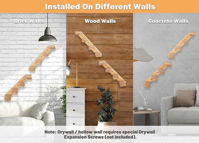 Wall Mounted 2 Pack Cat Shelf - Image 6